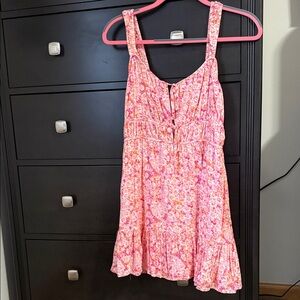 American Eagle Outfitters Pink Floral Sundress